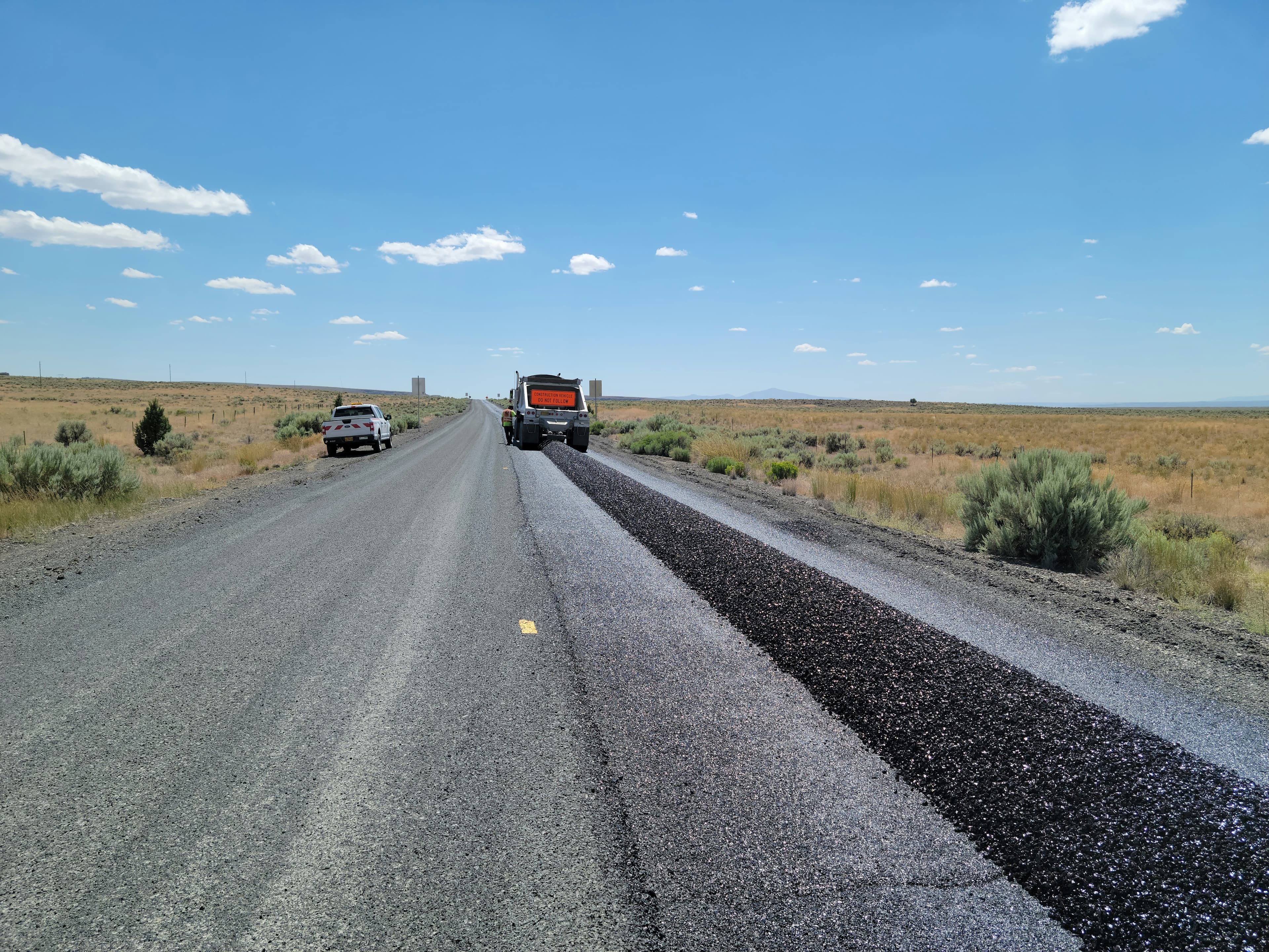 Road construction works